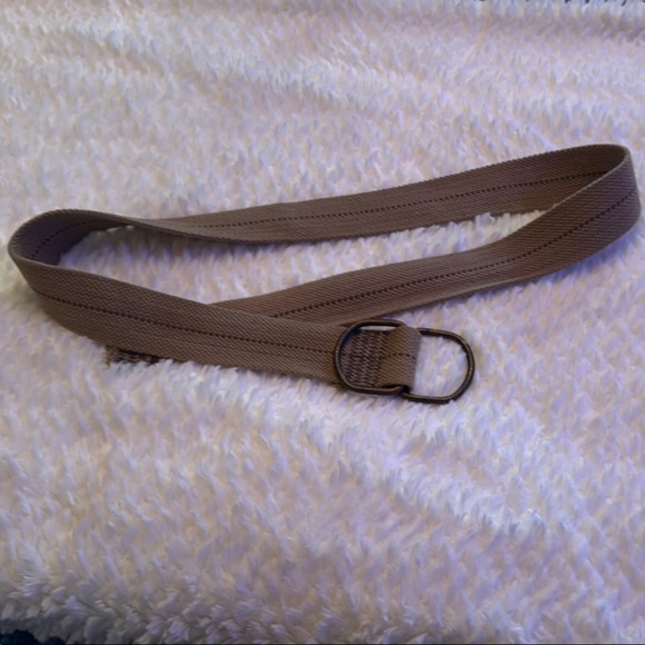 Tan Leather Belt with Matte Finish and Brass Buckle - Picture 1 of 1